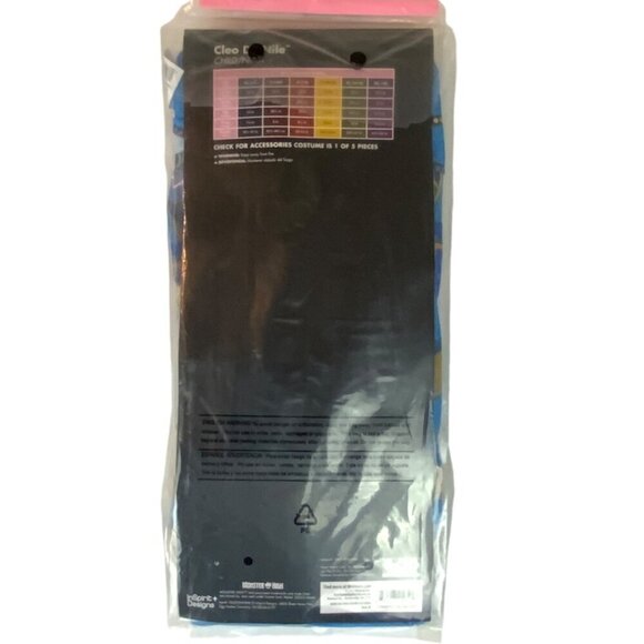 Monster High Cleo De Nile Child Costume Set Size Small 6/6X Jumpsuit Necklace Be - Picture 3 of 3